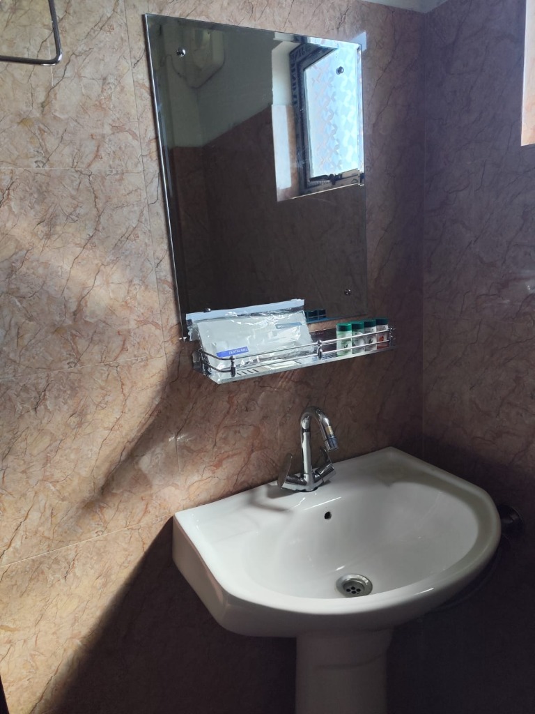 Bathroom Mirror & Toiletries Shelf